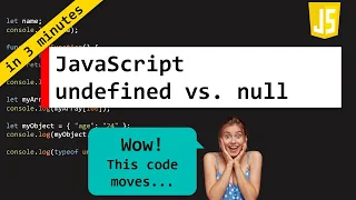 JavaScript undefined vs null - Understand it in 3 minutes