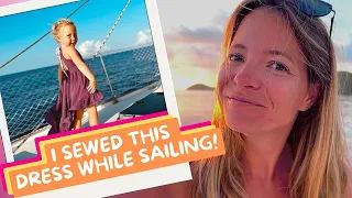 Did you know you can sew and sail at the SAME TIME? Sewing On A Sailboat (Monday Never)