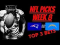 Top 3 NFL Picks - Week 8 Free NFL Picks Today Mac Jones vs Justin Herbert