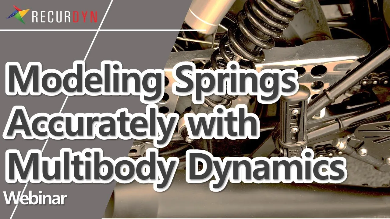 Modeling Springs using Multibody Dynamics Software, RecurDyn
