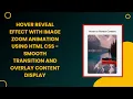 Hover Reveal Effect with HTML CSS and JavaScript Step-by-Step Guide