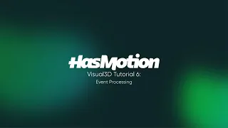 Visual3D Tutorial 6 Event Processing