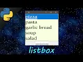 Learn Python tkinter GUI listboxes easy