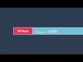 PHP Basics String functions - explode