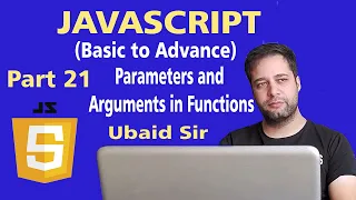 JavaScript Tutorial in Urdu for Beginners Part 21 - Parameters and Arguments in Functions