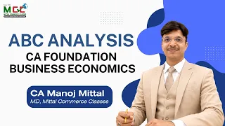 CA Foundation Economics | ABC Analysis for Sept 2026 Onwards exams