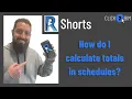 How do I calculate totals in schedules