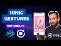 Using Ionic Gestures in a React App