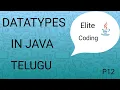 Datatypes in java Java Course in Telugu part-12