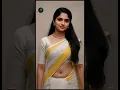 ✨🌸 Radiant Kerala White \u0026 Yellow Saree Elegance for Graceful Women! 👑 | #AIGlams #StyleCharm