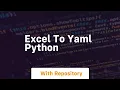 excel to yaml python