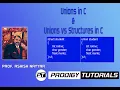 Unions in C Language Comparison with Structures