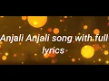 Download Lagu ANJALI ANJALI SONG WITH FULL LYRICS|SPB HITS|TAMIL SONG|TAMIL LYRICS WORLD