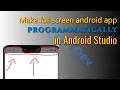 Make full screen android app programmatically in Android Studio