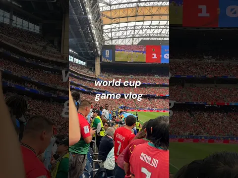 First world cup game!!! #vlog #worldcup #portugal