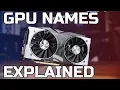 GPU Names Explained - RTX GTX RX