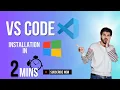 Download Install VS Code In 2 Minutes Windows Mac English