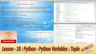 Lesson - 18 Python3