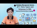 Data Types and Schemas in SQL - Advanced SQL