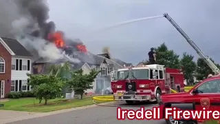 19 Working residential Structure Fire 240 Madelia Pl Mooresville - Curtis Pond Neighborhood