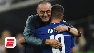 will chelseas eden hazard and maurizio sarri leave after uel final win vs arsenal espn fc