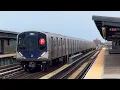 NYC Subway F Express and Local Trains Bay Parkway