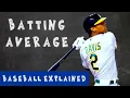 Batting Average Baseball Explained