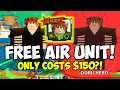 New Free Air Unit Doric is the Cheapest Air Unit All Star Tower defense Showcase