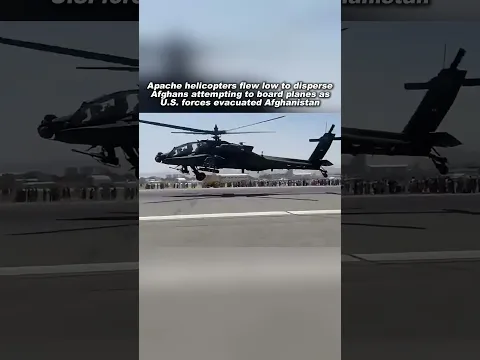 The Apache Helicopters Over Kabul Airport