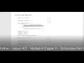 Python - Lesson