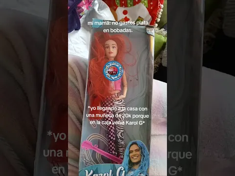 Muñeca de Karol G 😳😲🎶♥️ #karolg #bichota #karolgbichota #muñecas #barbie