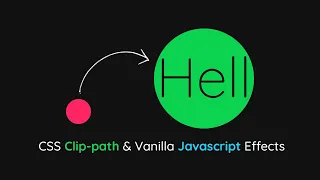 CSS Clip-path Vanilla Javascript Mousemove Effects For Beginners CSS Effects Tutorial
