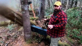 Wilderness Trapline Making a Marten Set Episode 12