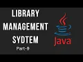 Library Management System Java and Mysql Part - 9