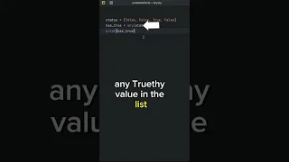 Python any Built-in Function Explained in 20 Seconds