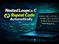 Nested Loop in C Print Tables Program Explained
