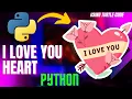 Valentine s Special I Love You Heart Using Python Turtle Code Python Programming Hub