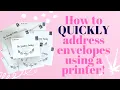 The Easiest Fastest Way to Address Envelopes