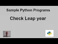 Python Leap year