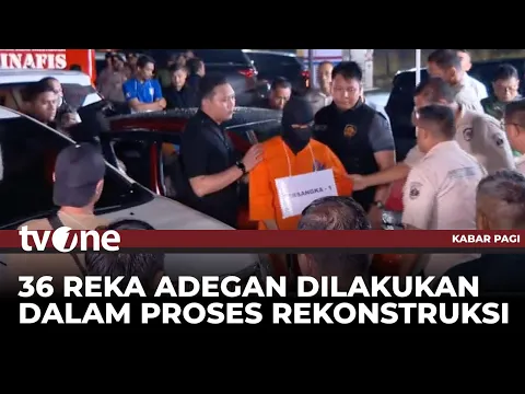 Rekonstruksi Penembakan Bos Rental Mobil