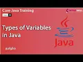 Types of variables in Java in Tamil - Beginners to Advanced Level Master Course