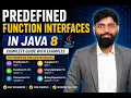 Learn Java 8 Predefined Functional Interfaces Predicate Function Consumer Supplier in Java