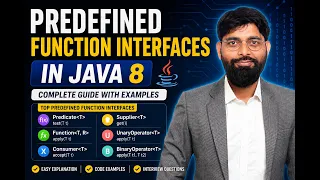 Learn Java 8 Predefined Functional Interfaces Predicate Function Consumer Supplier in Java