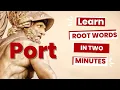 Root Word PORT Carry Move Latin Root Words for Kids