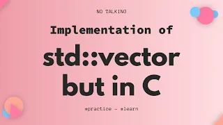 Implementing std vector but in C - NO TALKING