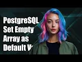 PostgreSQL Set Empty Array as Default Value in array - agg Function