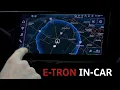 Audi e-tron In Car Charging Interface Find A Charging Location