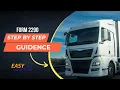 Step by step instructions Easy Form 2290