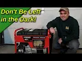 Pre-Storm Generator Maintenance on my 5000 Watt Husky Generator Oil Change Check Air Filter Plug