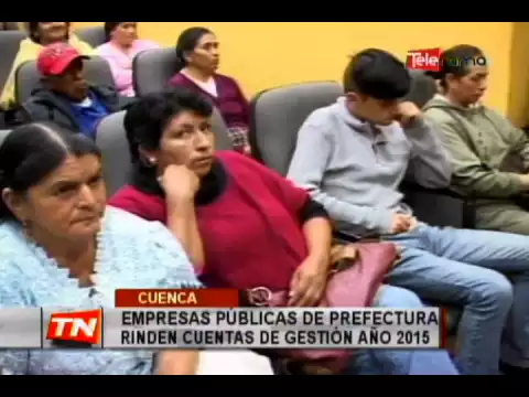 Empresas públicas de prefectura rinde cuentas de gestión año 2015